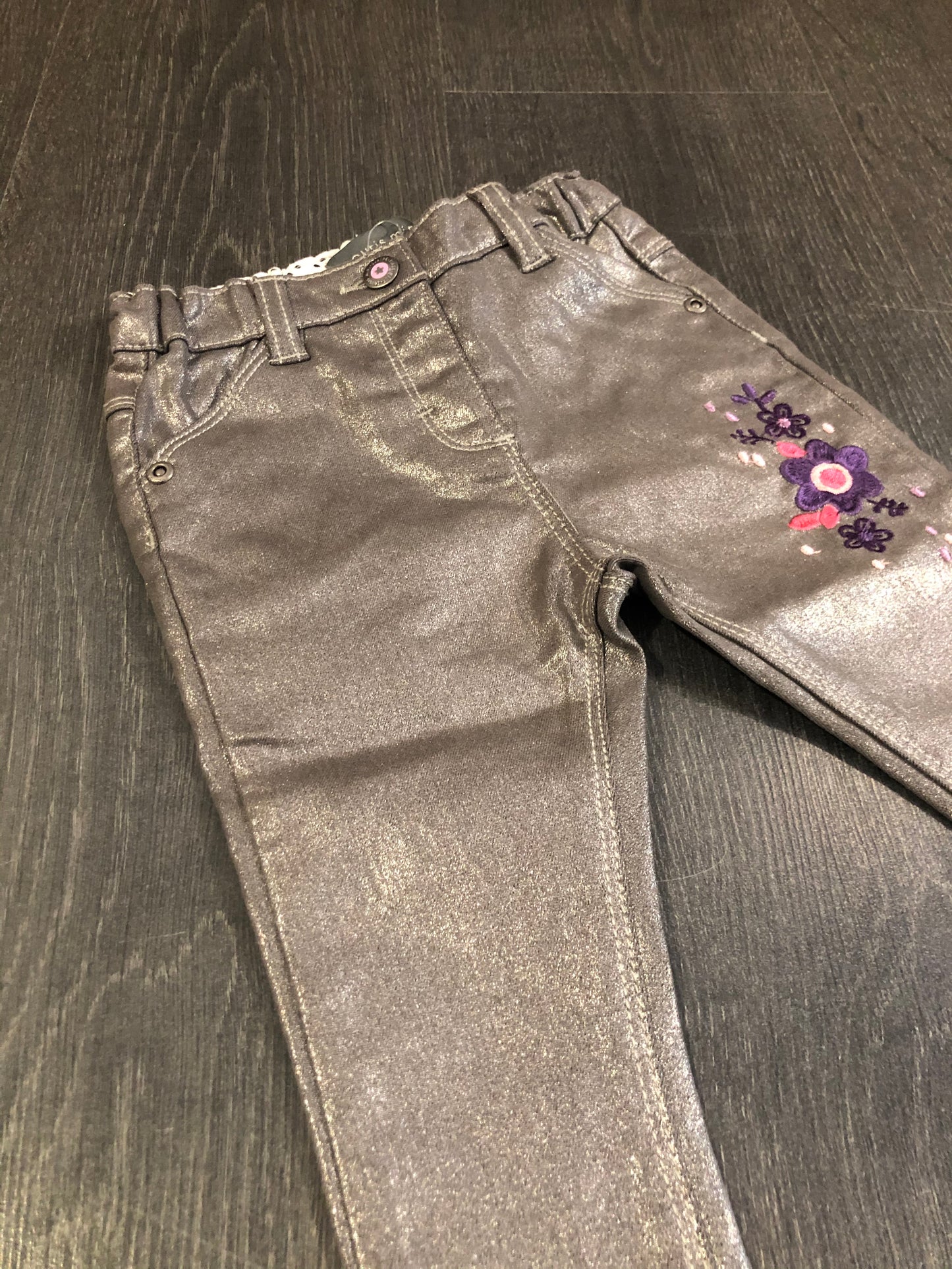 PROMO 5$ - Pantalon lamé - souris mini - 9-12 mois