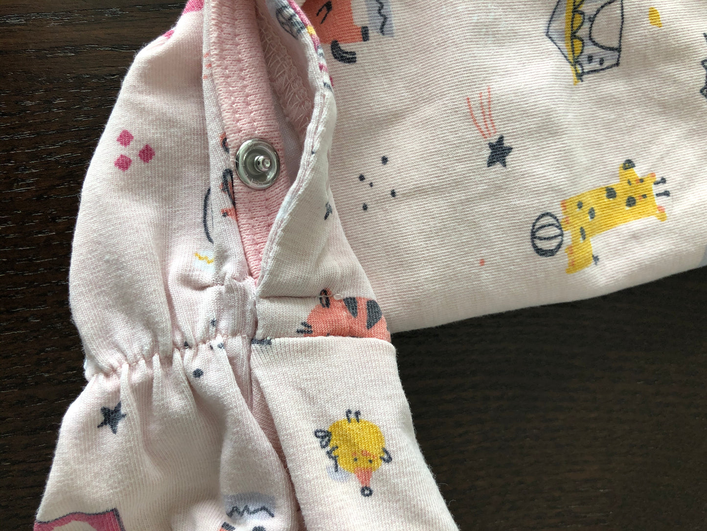 Friperie - pyjama - souris mini - 6-9 mois - reprisé