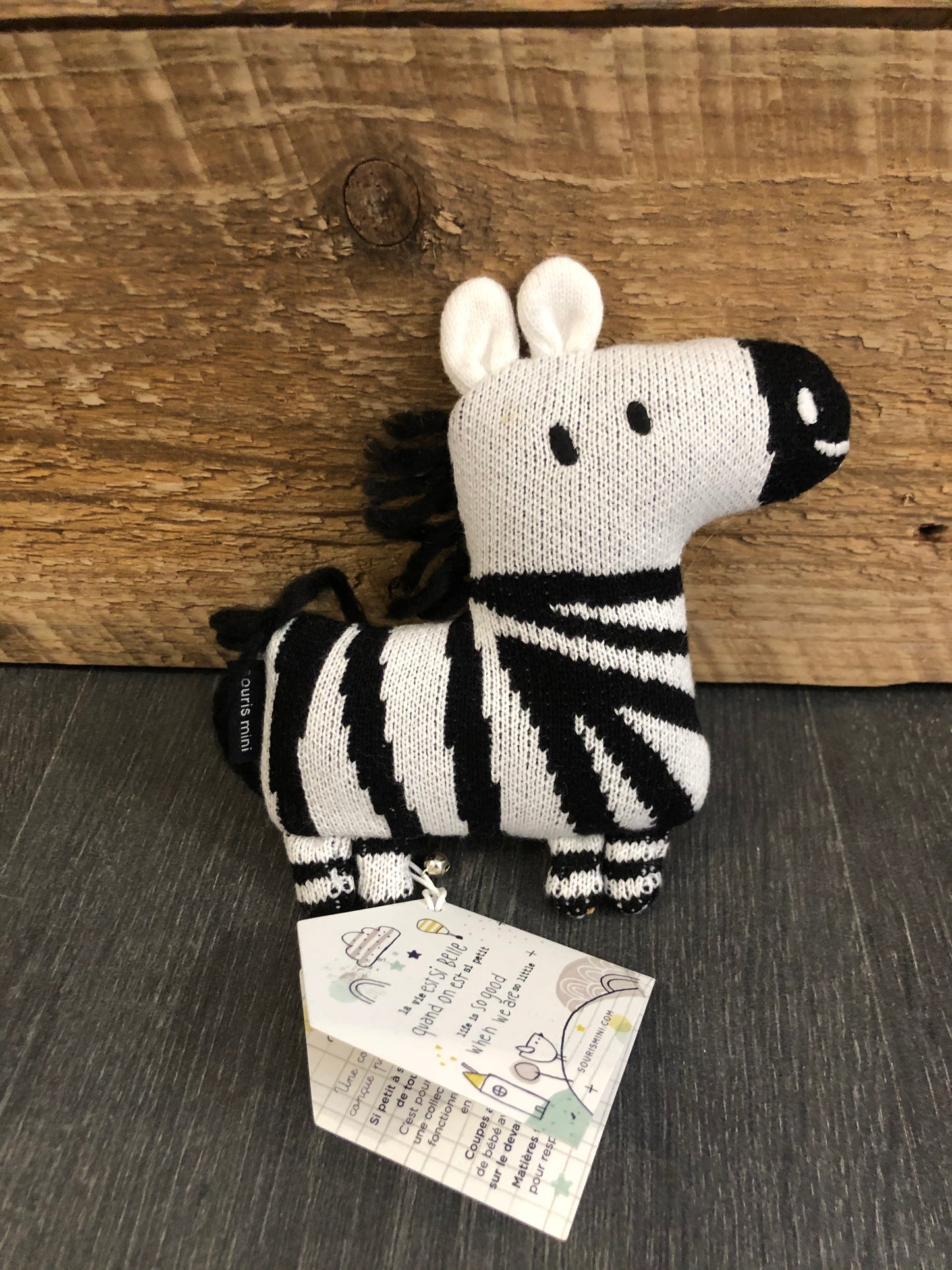 Kit de depart - mitts - pantouffles et toutou hochet
