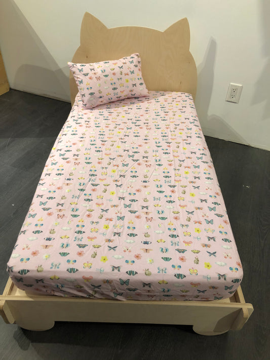 Draps contour et oreiller - souris mini - format bassinette