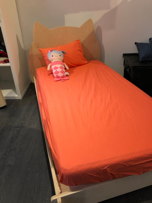 Draps et poupee musicale - souris mini - lit bebe