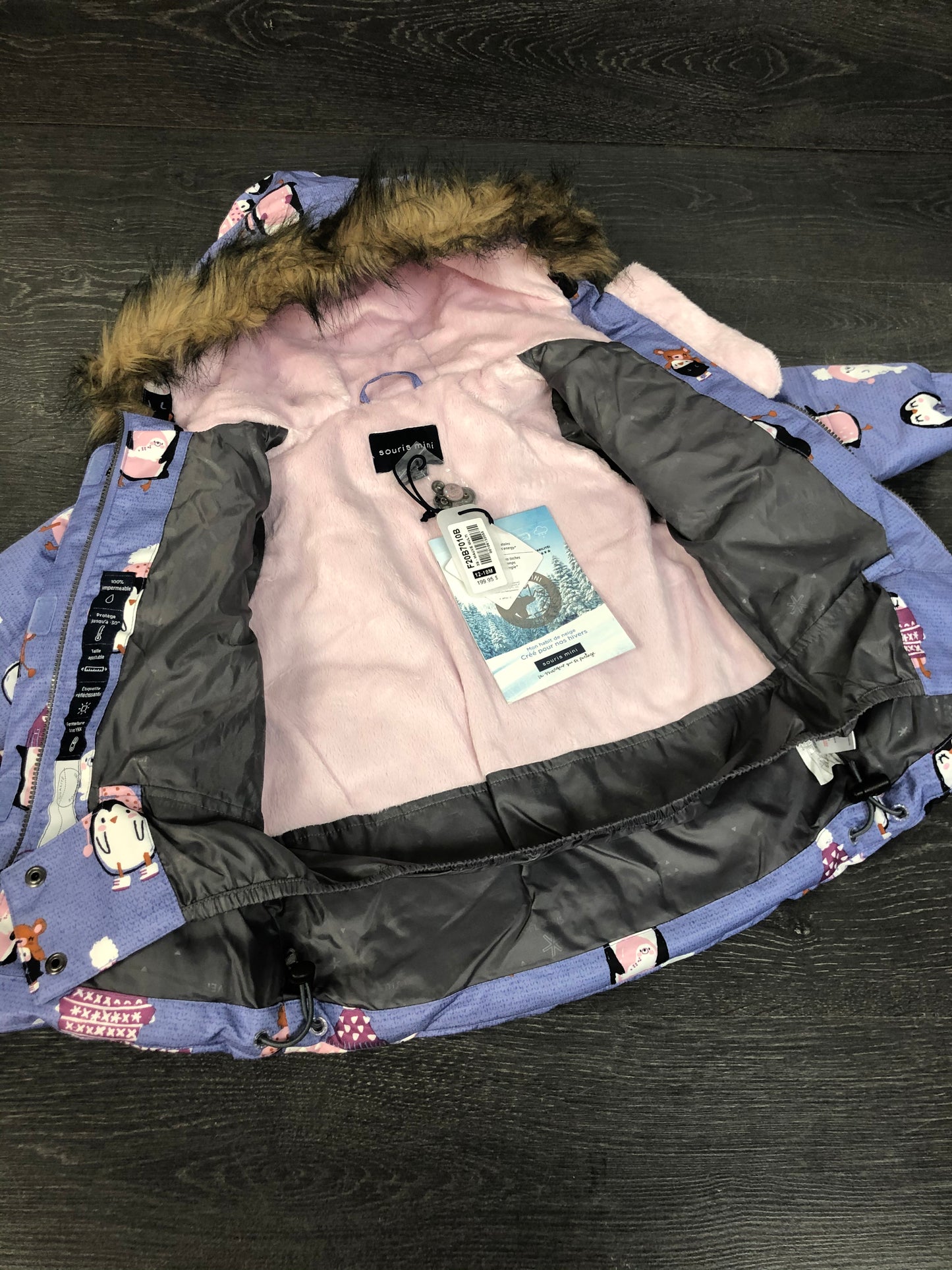 PROMO 60$ - Habit de neige - souris mini - 12-18 mois