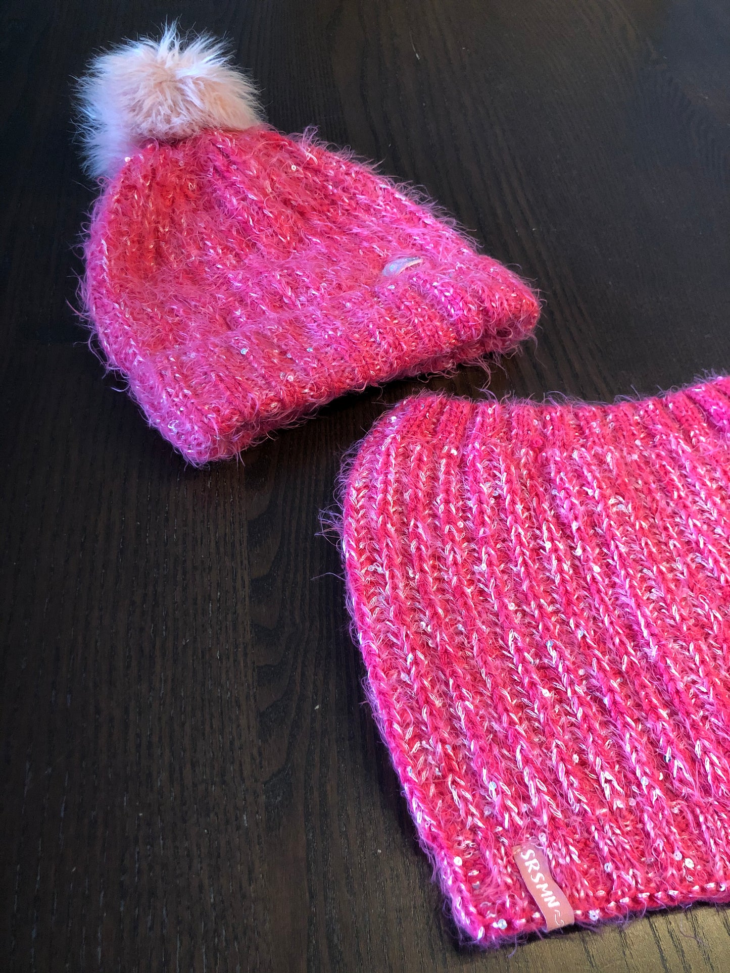 Tuque et cache cou - souris mini - p-m enfant - friperie