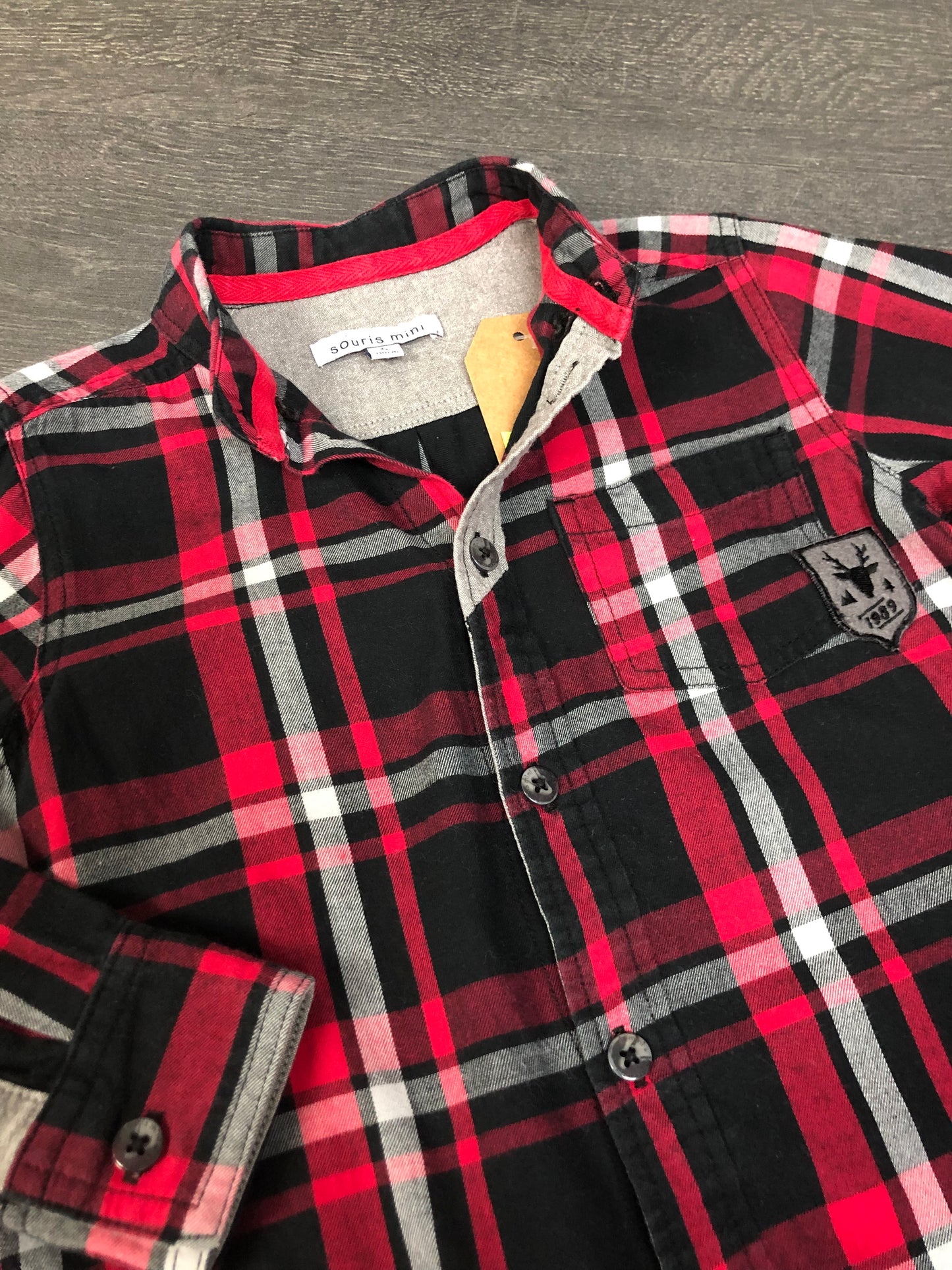 FRIPERIE - chemise - souris mini - 5 ans