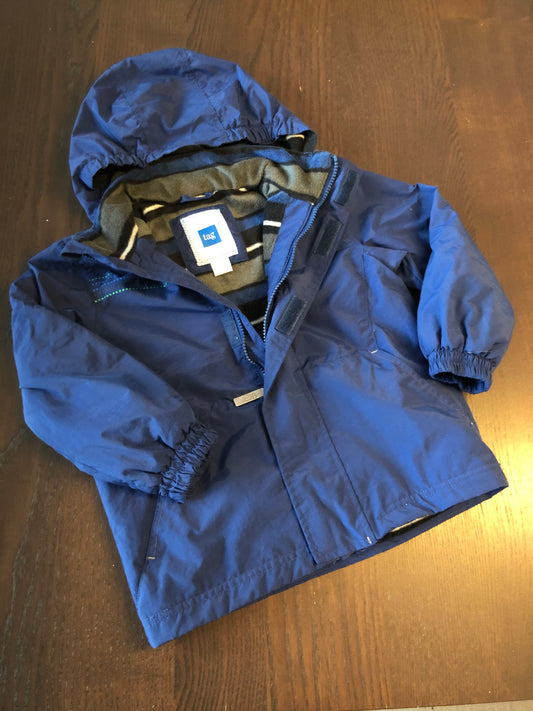 Manteau hoodie - tag - 5 ans - doublé polar