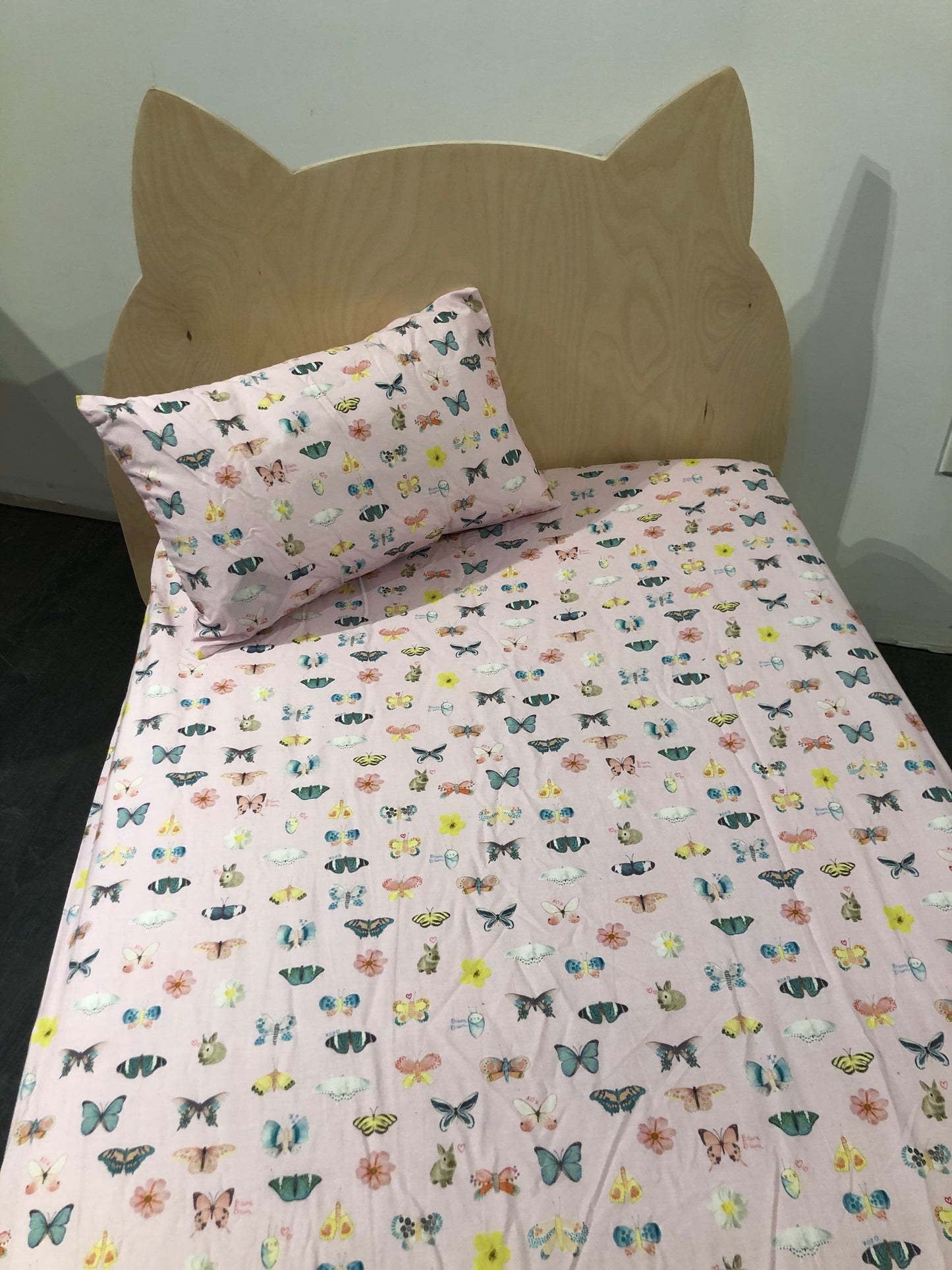 Draps contour et oreiller - souris mini - format bassinette
