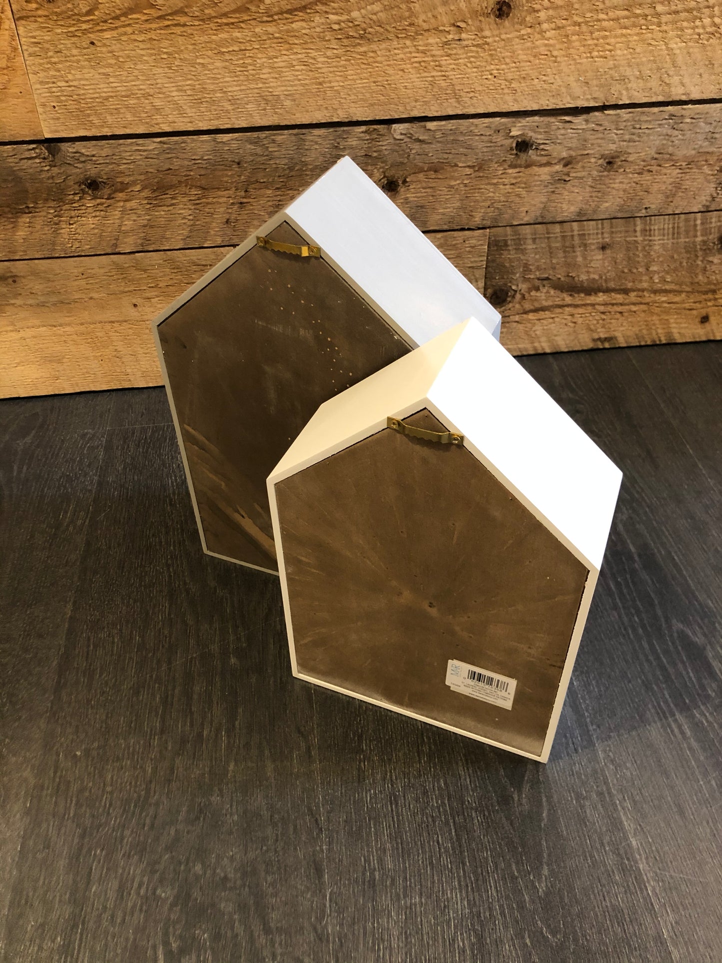 Duo maisonnettes decoratives en bois