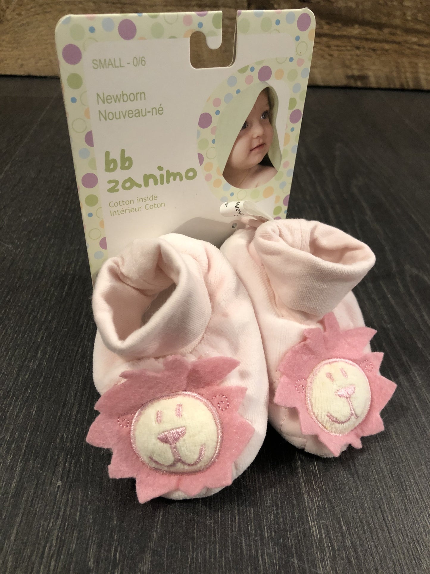 Pantoufles Bb Zanimo 0-6 Mois / Rose