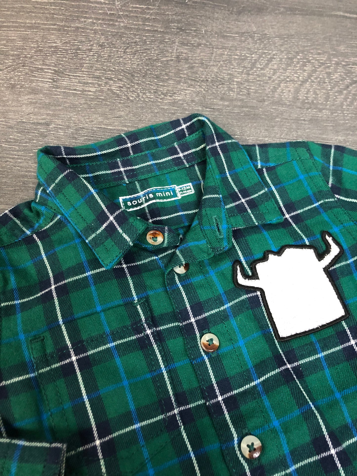 Chemise - souris mini - 9-12 mois