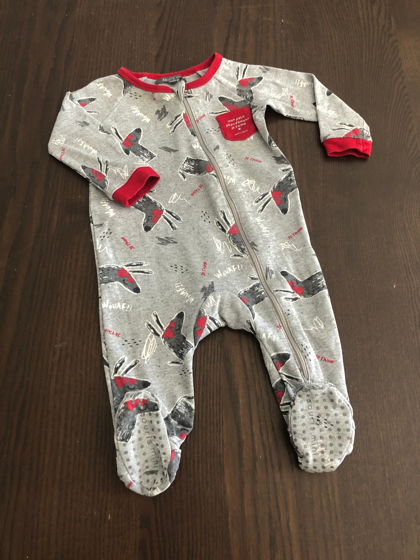 FRIPERIE - pyjama-  souris mini -  6-9 mois