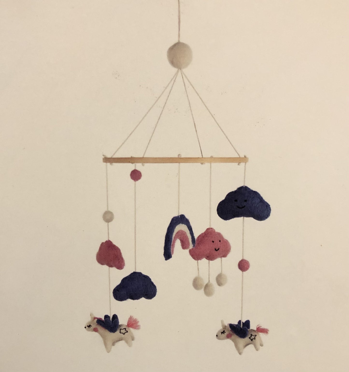 Duo Mobile Et Guirlande En Feutre