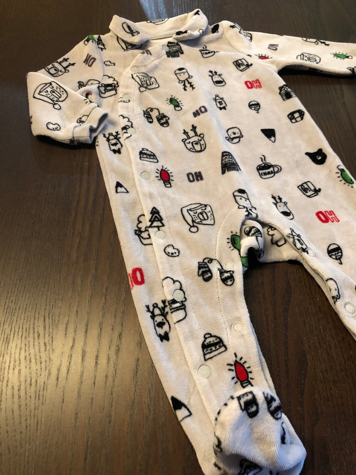Friperie - pyjama - souris mini - 6-9 mois