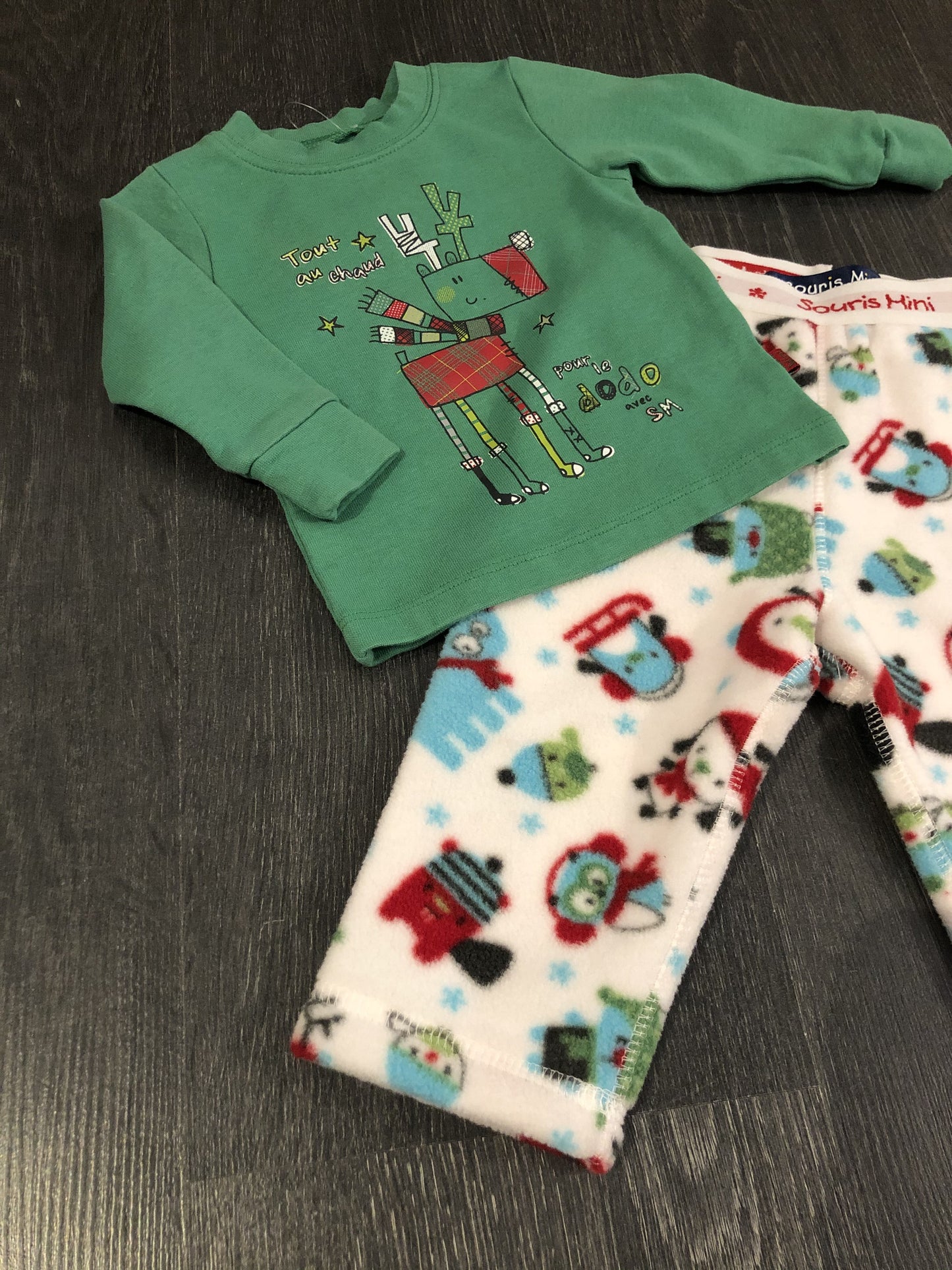 Pyjama - Souris Mini Melimelo Petit Défaut 6-9 Mois