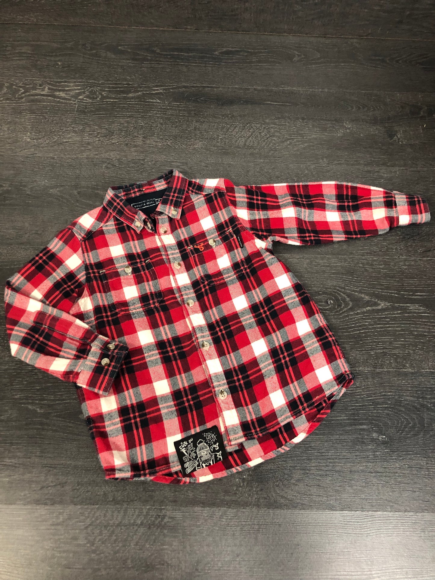 FRIPERIE - chemise - souris mini - 4 ans