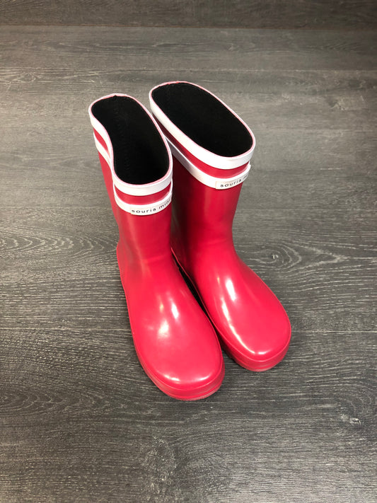 Bottes de pluie - rouge cerise - gr 32