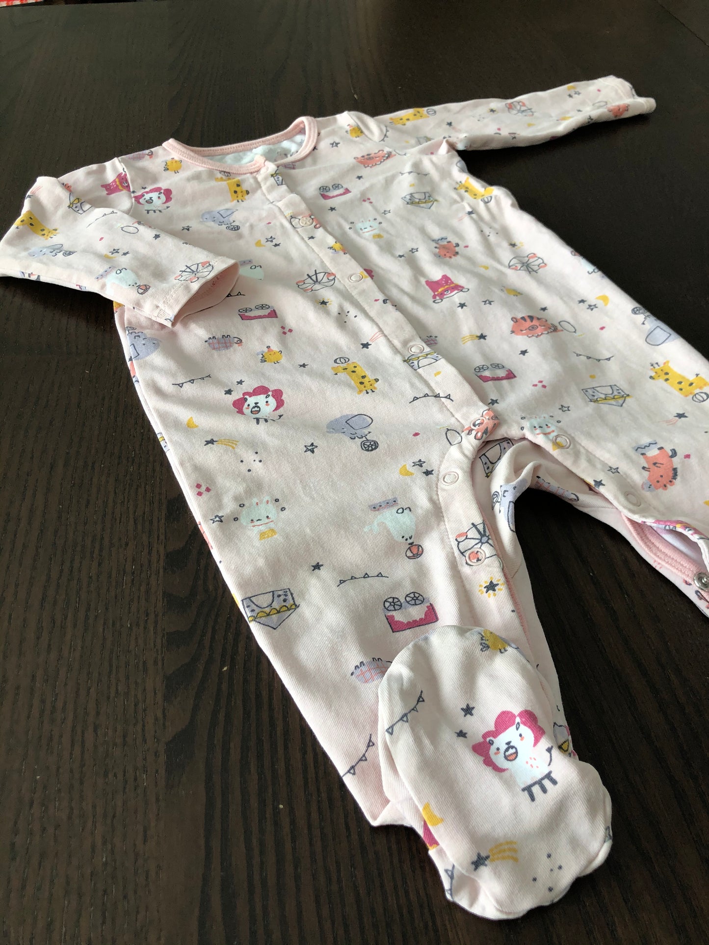 Friperie - pyjama - souris mini - 6-9 mois - reprisé