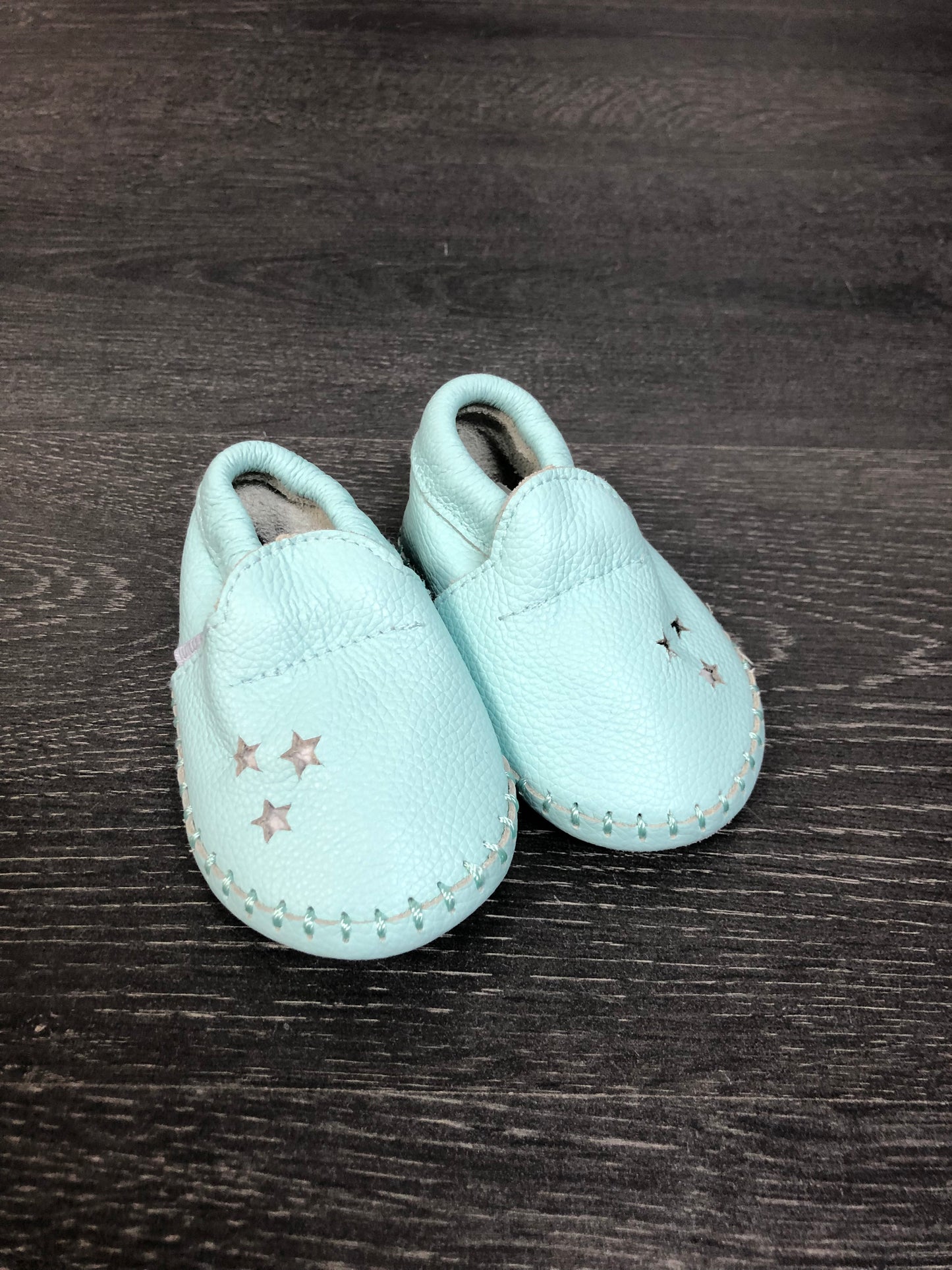Pantouffles de cuir - souris mini - voir grandeurs