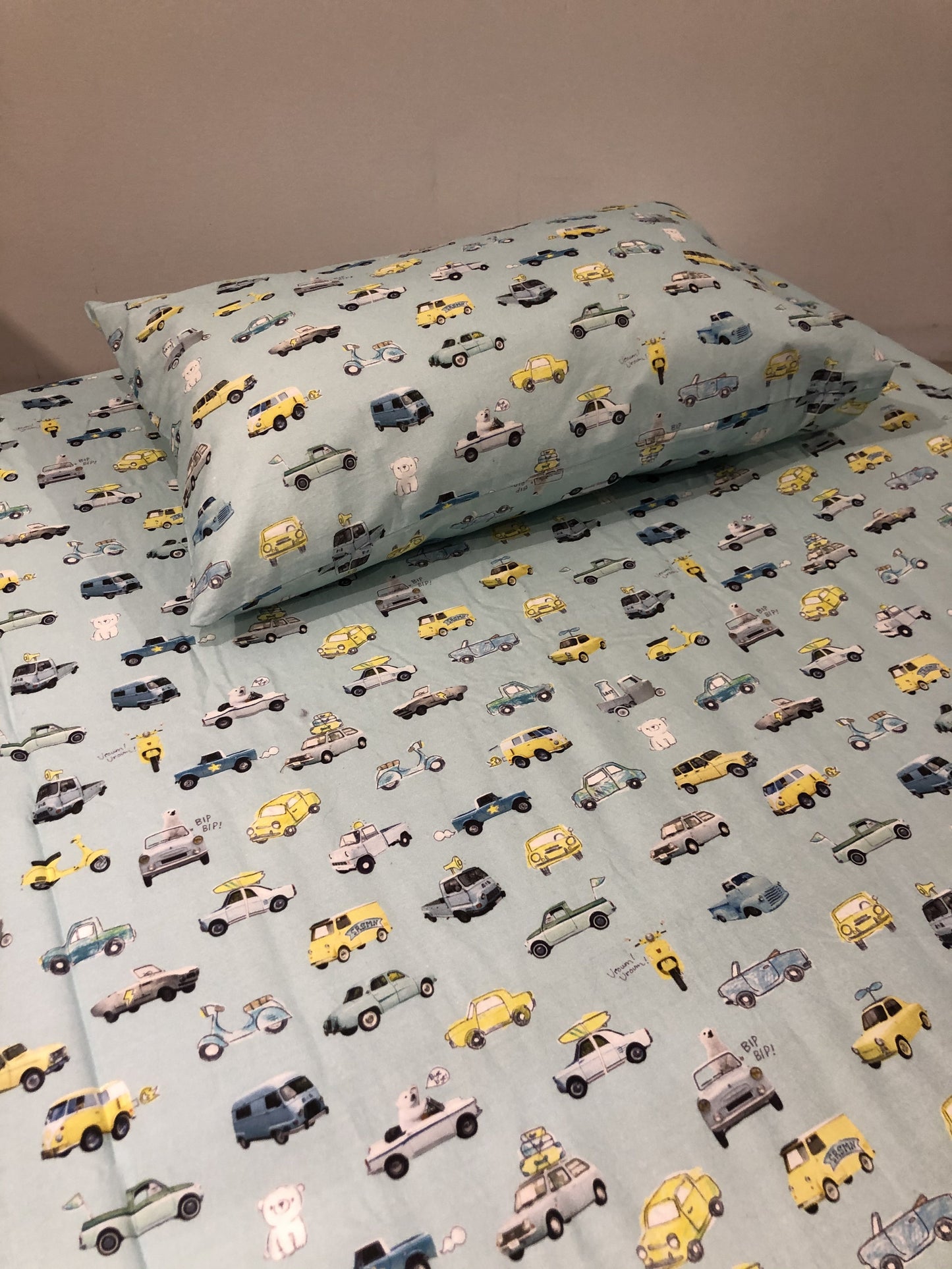 Drap Contour Et Oreiller Bassinette - Souris Mini
