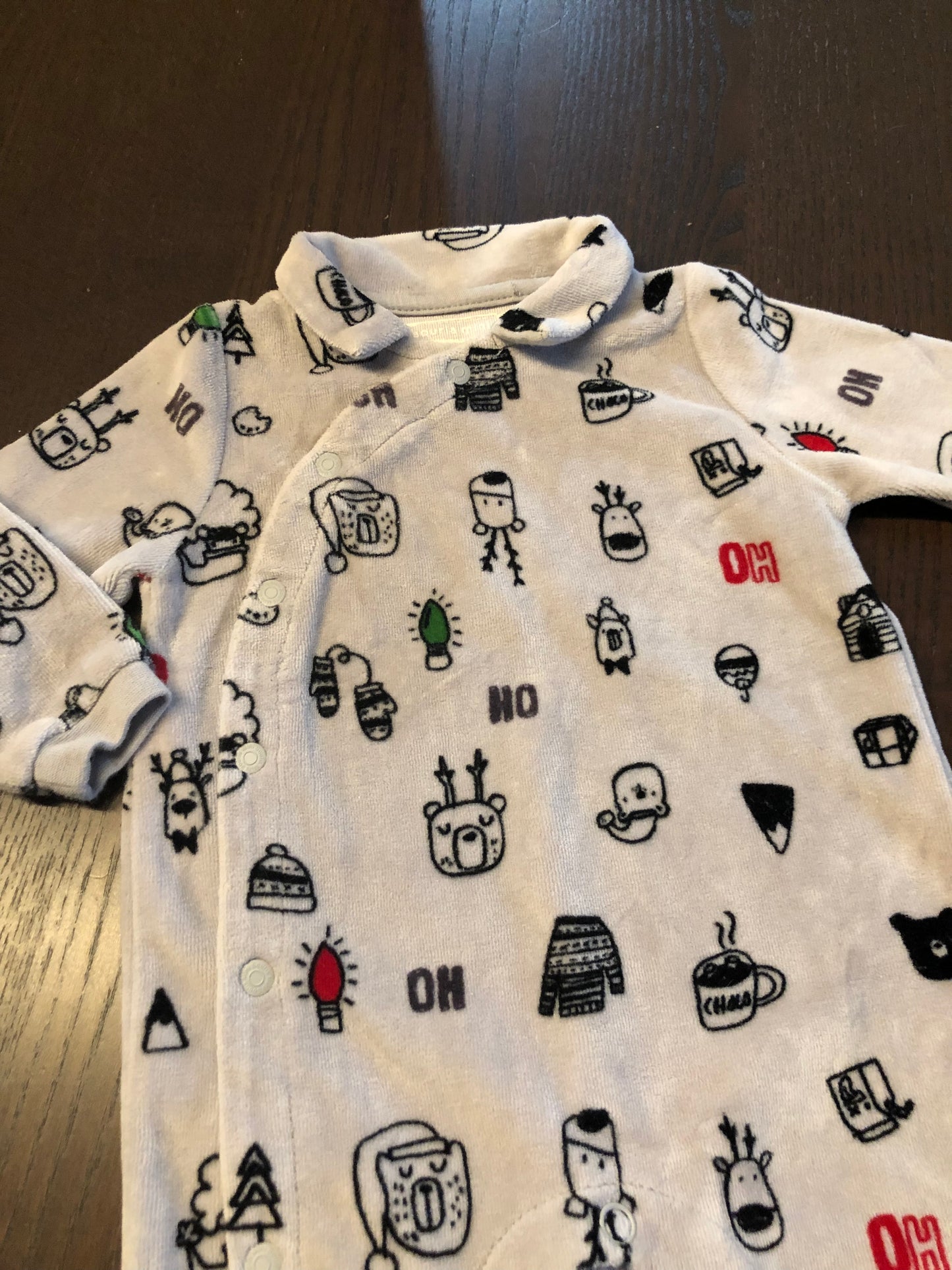 Friperie - pyjama - souris mini - 6-9 mois