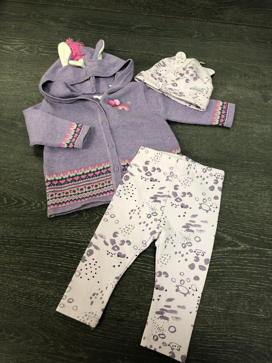 Veste, legging et bonnet - souris mini - 6-9 mois et med bebe