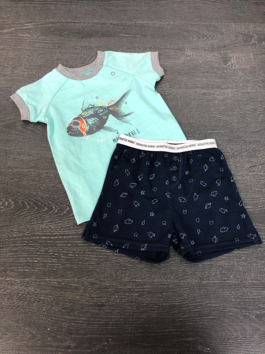 Pyjama court - souris mini - 6-9 mois