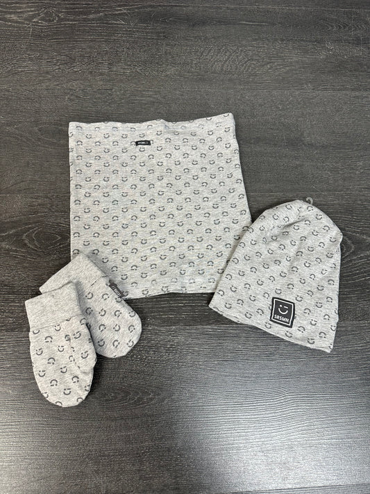 Ensemble  P/M tuque mitaine cache-cou jersey