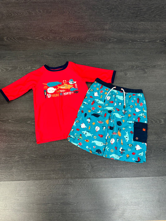 Duo rashguard et maillot - souris mini -  10 et 12ans