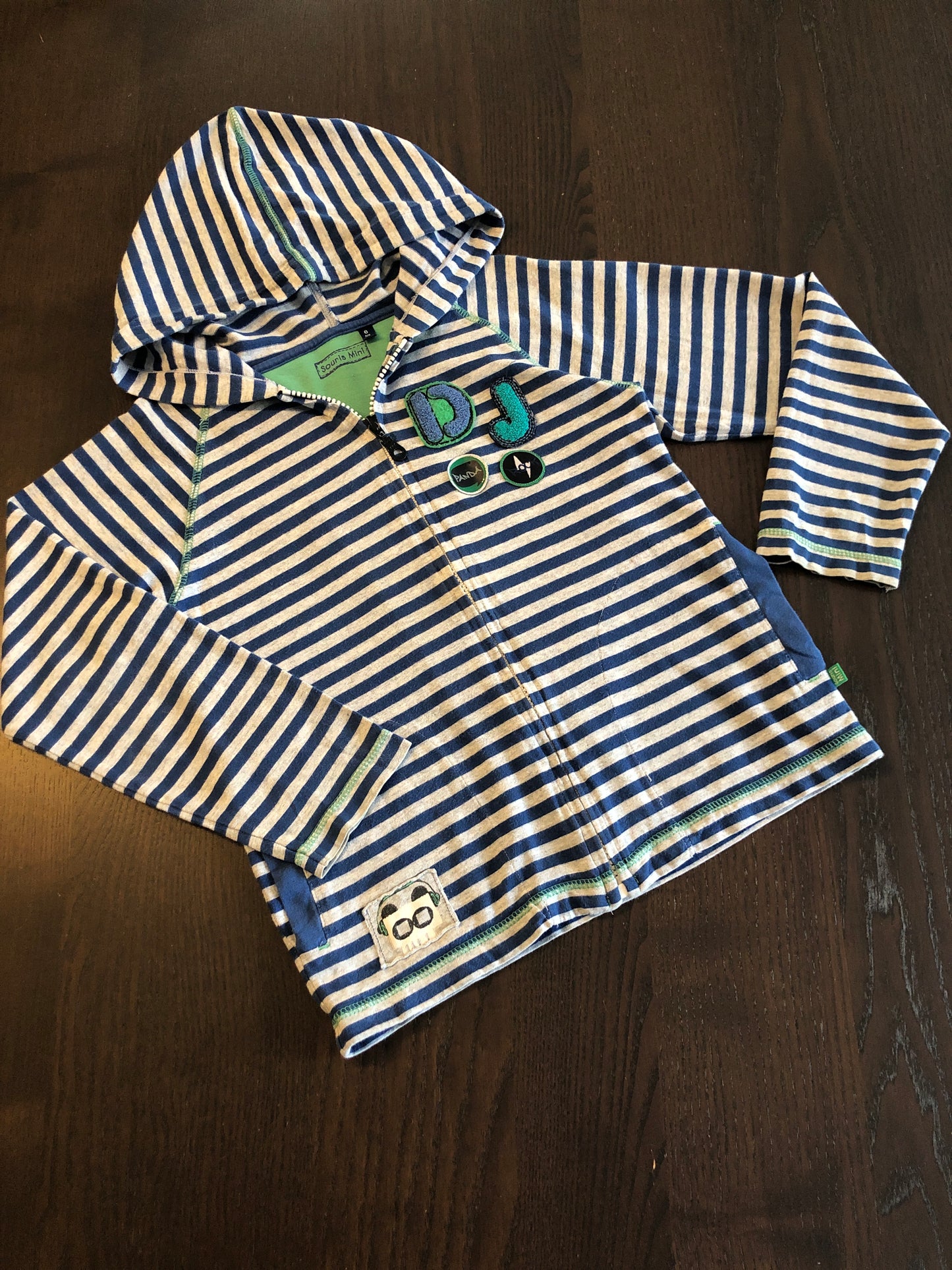 FRIPERIE - veste capuchon - souris mini - 6 ans