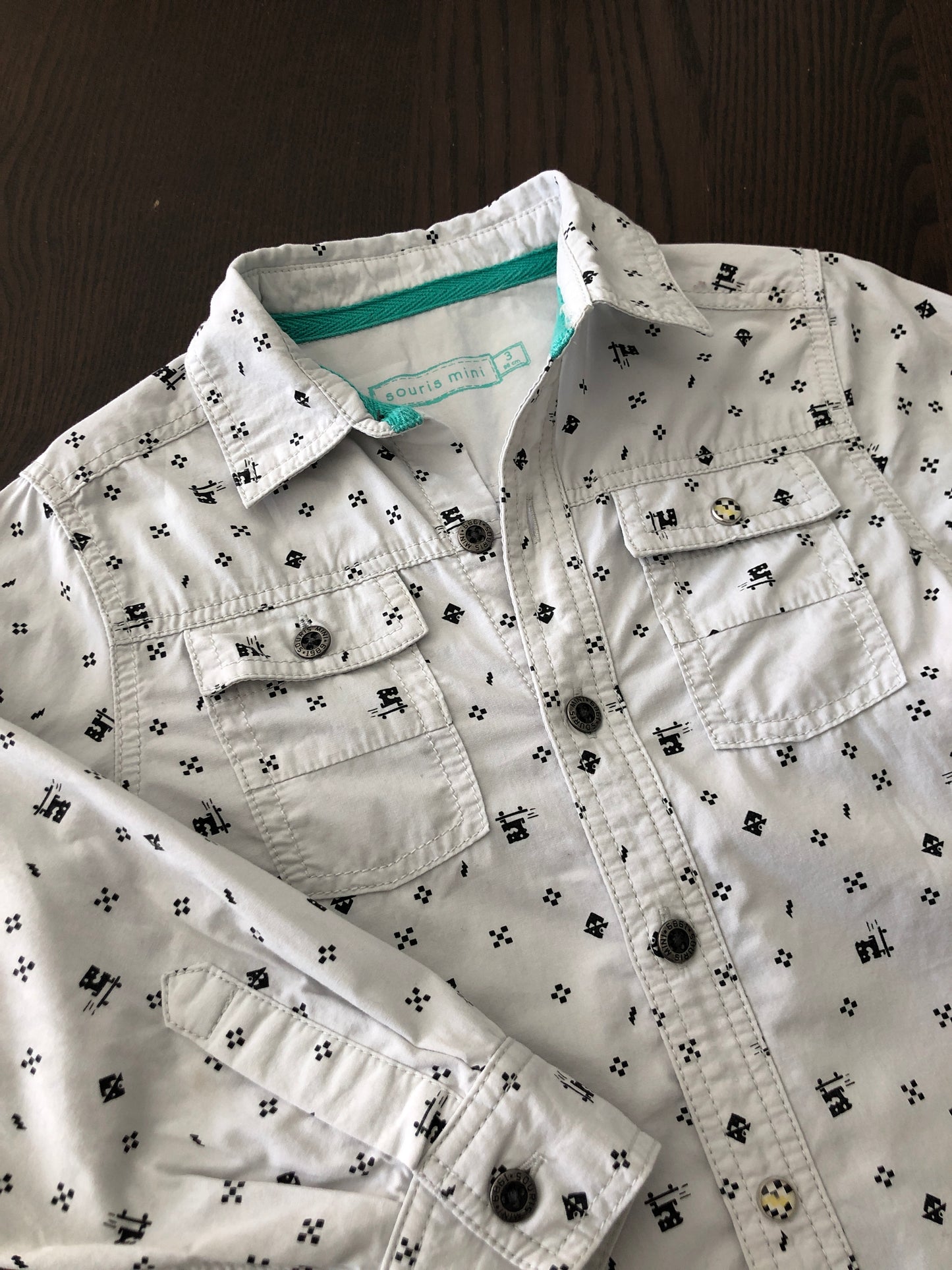 FRIPERIE - Chemise - souris mini - 3 ans