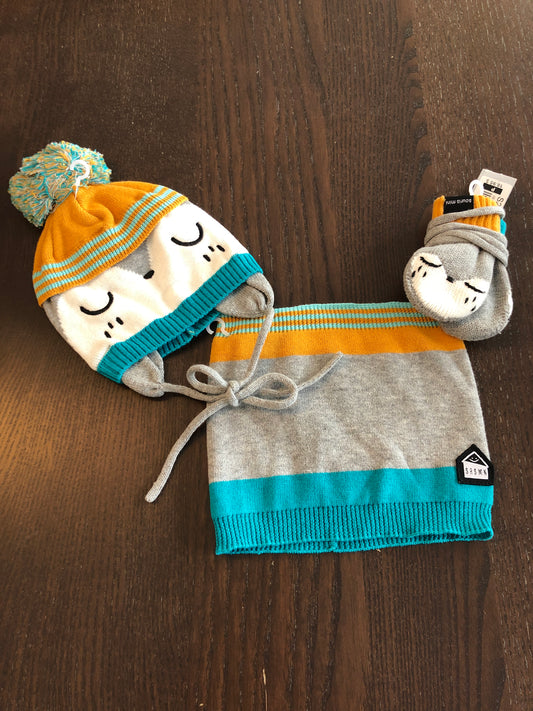 Trio tricot - petit bebe - souris mini