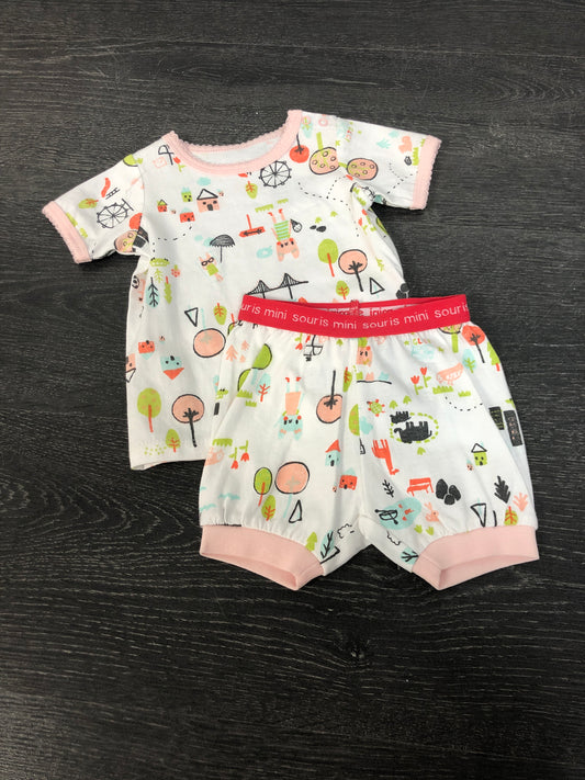 Pyjama court - souris mini - 6-9 mois