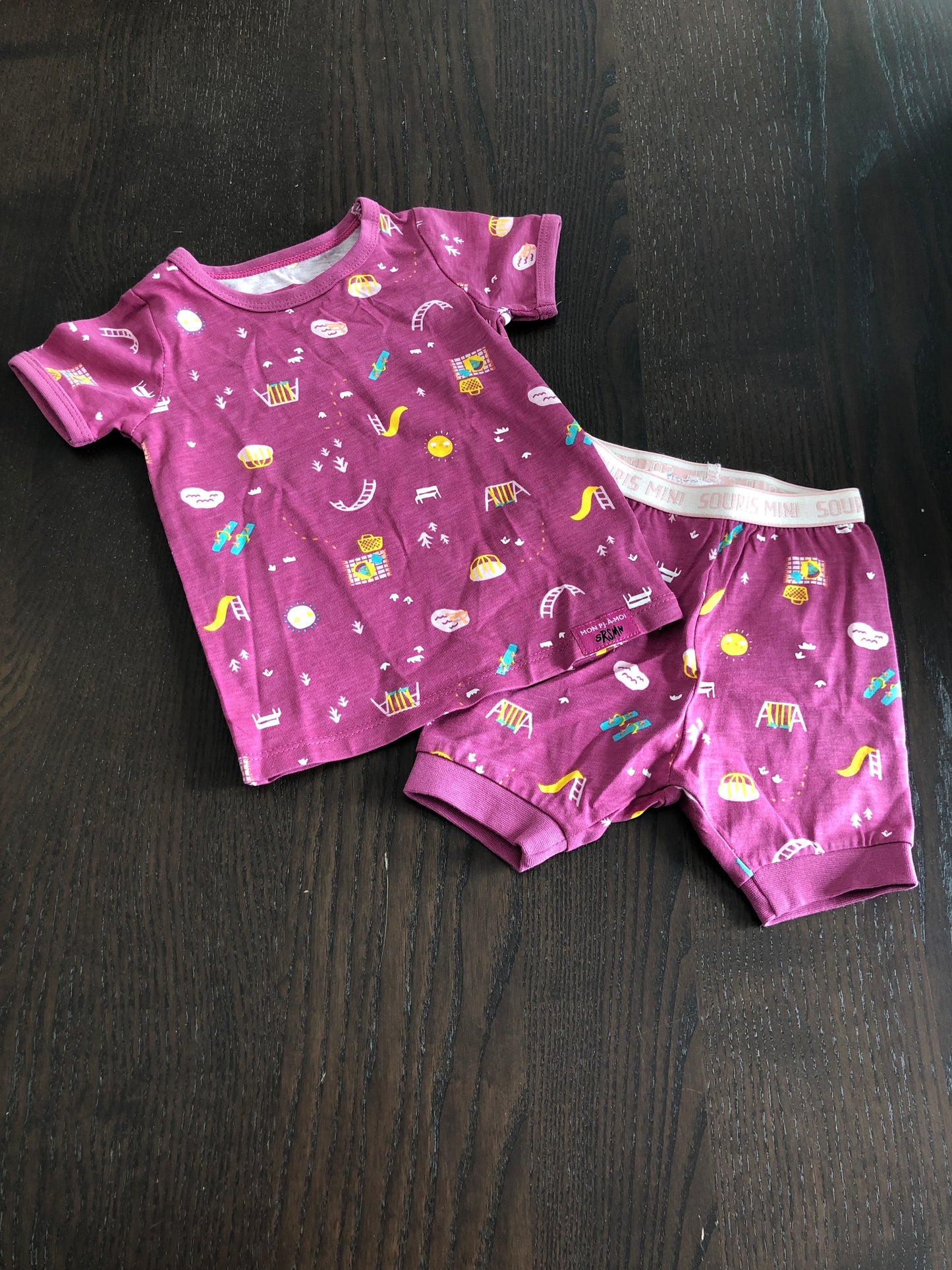 Pyjama 2 pieces - souris mini - voir les grandeurs
