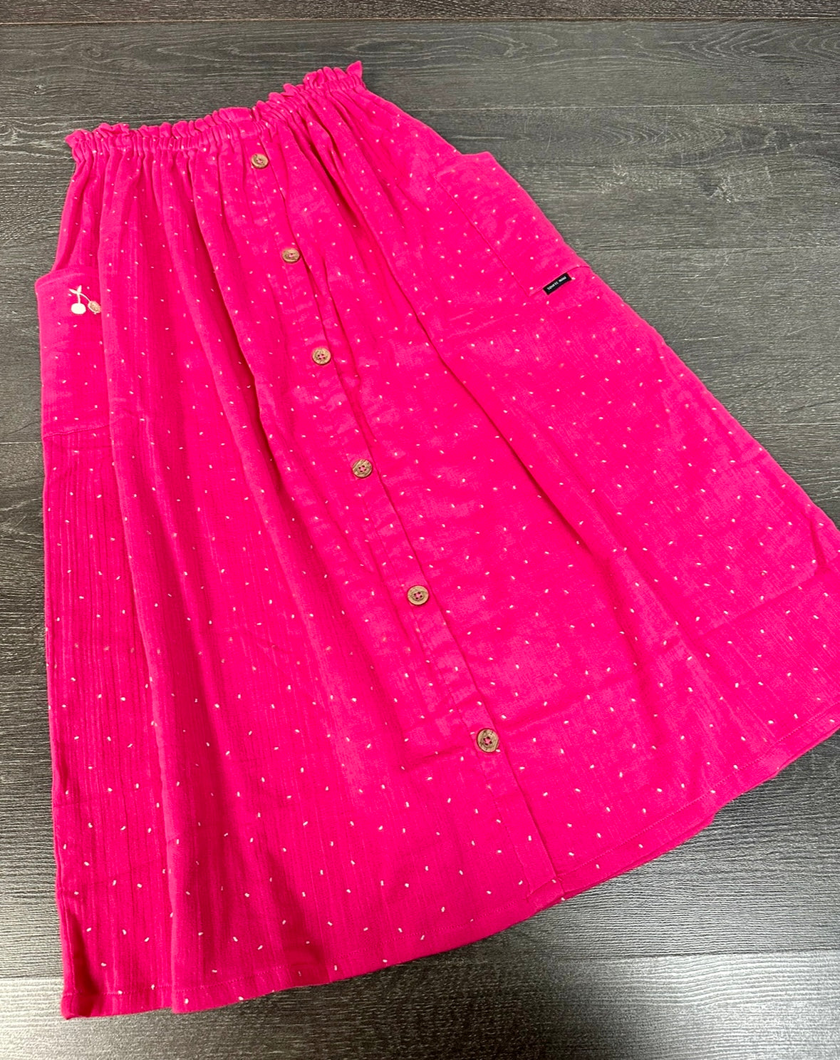 PROMO 6$ - Jupe longue fushia fille souris mini 12 ans