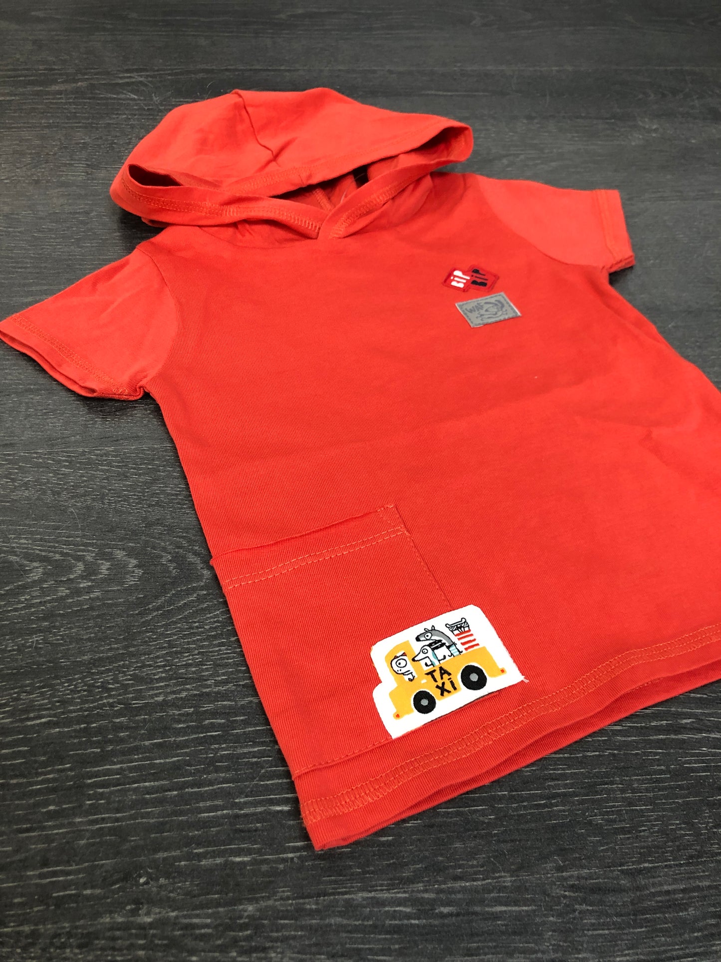 Hoodie manches courtes - souris mini -6-9 mois