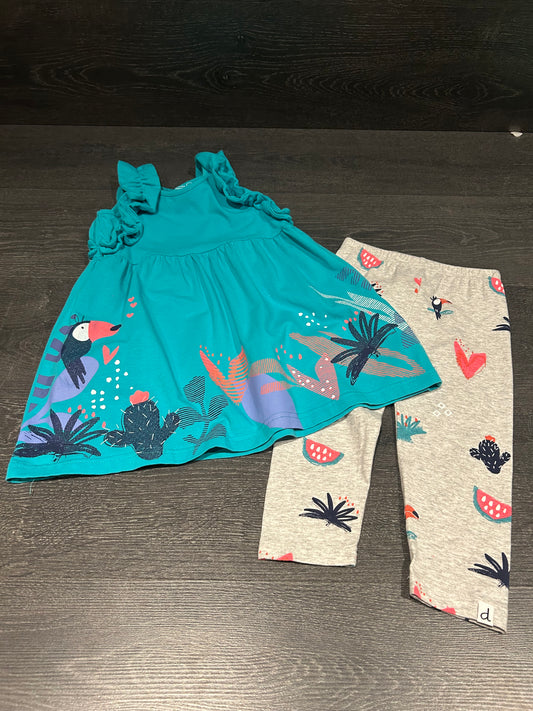 Vendu  - Friperie - tunique comme neuf et legging très bel état - 2x2 - 4 ans