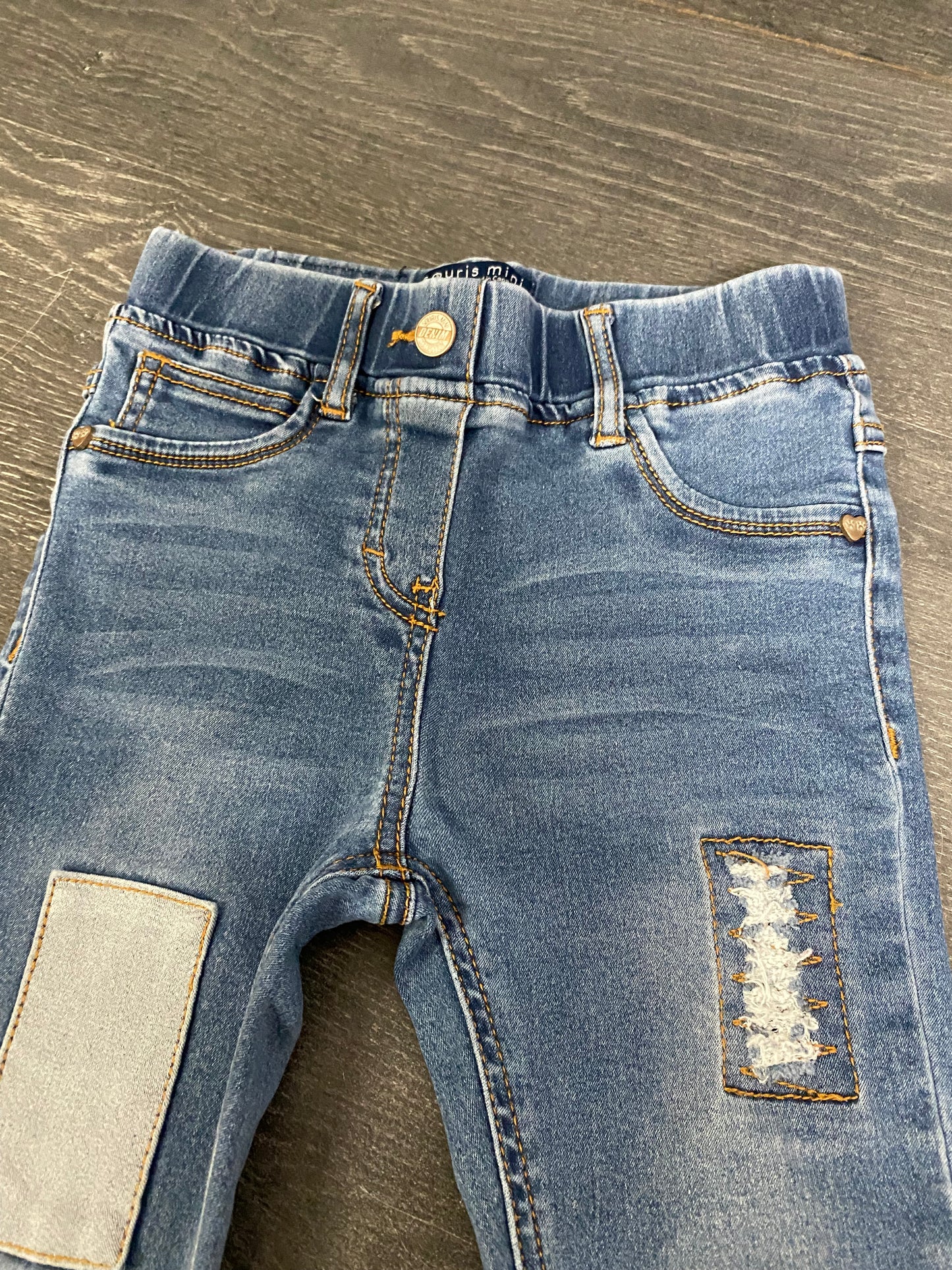 Friperie - jeans skinny - 7 ans - voir ma note - souris mini