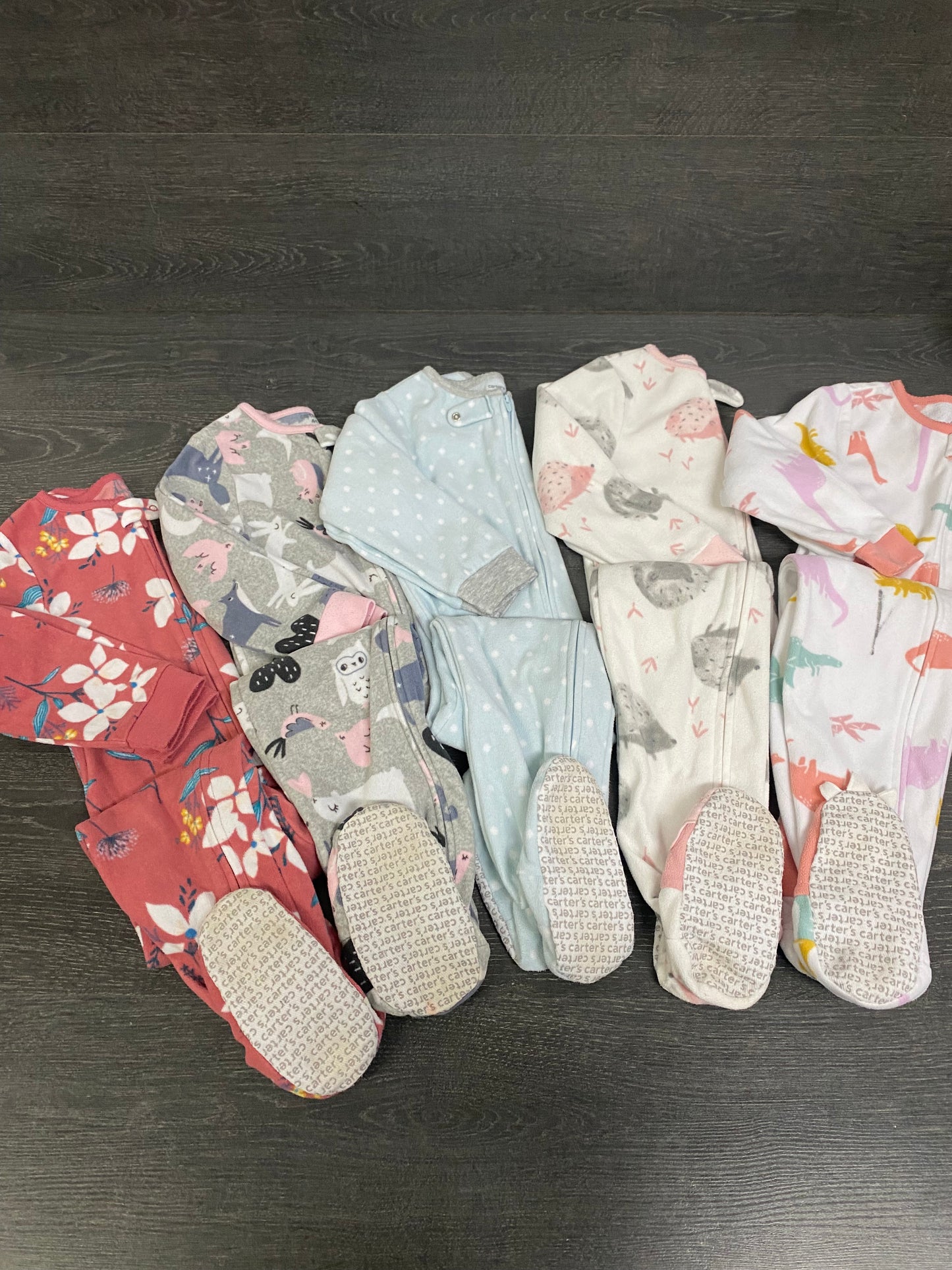 Friperie - 4 ans - carters - 5 pyjamas polar