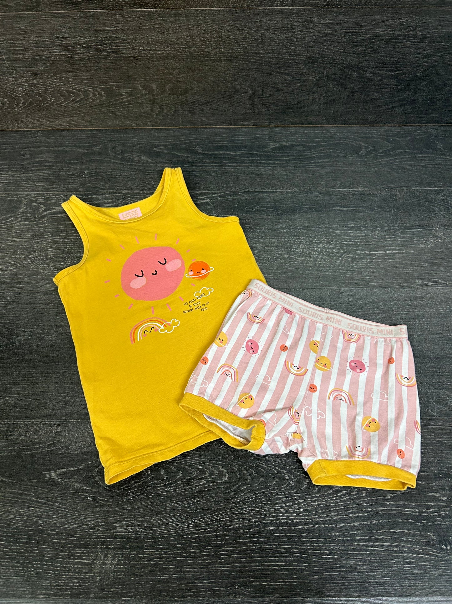 Reservé - Friperie - 4 ans - pyjama été - Souris Mini -