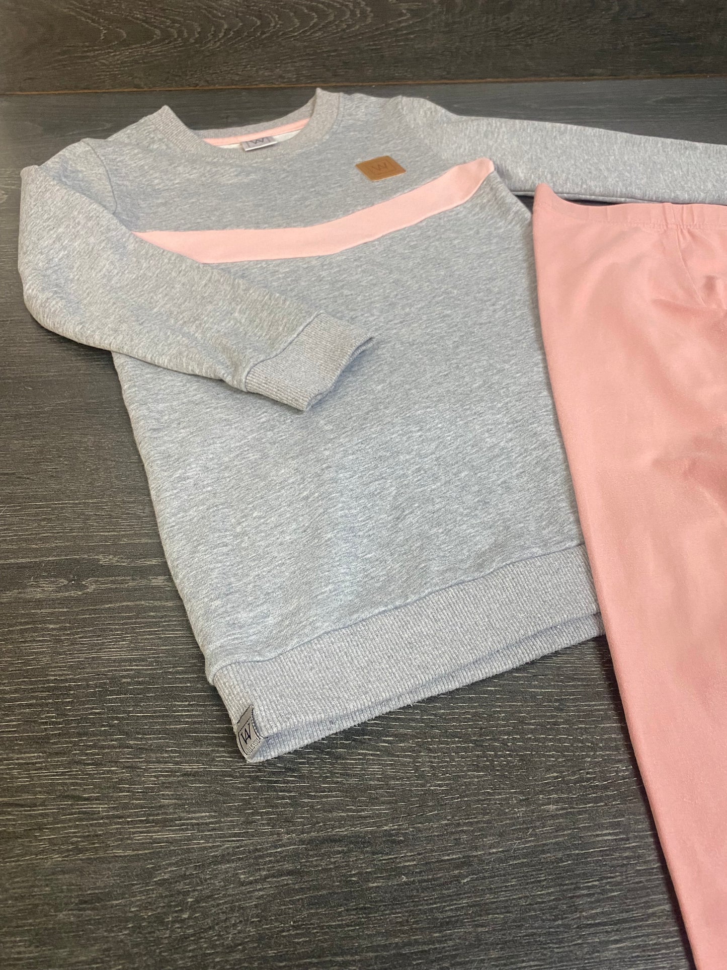 Friperie - tunique will and you et legging osh kosh -7 ans - bel etat