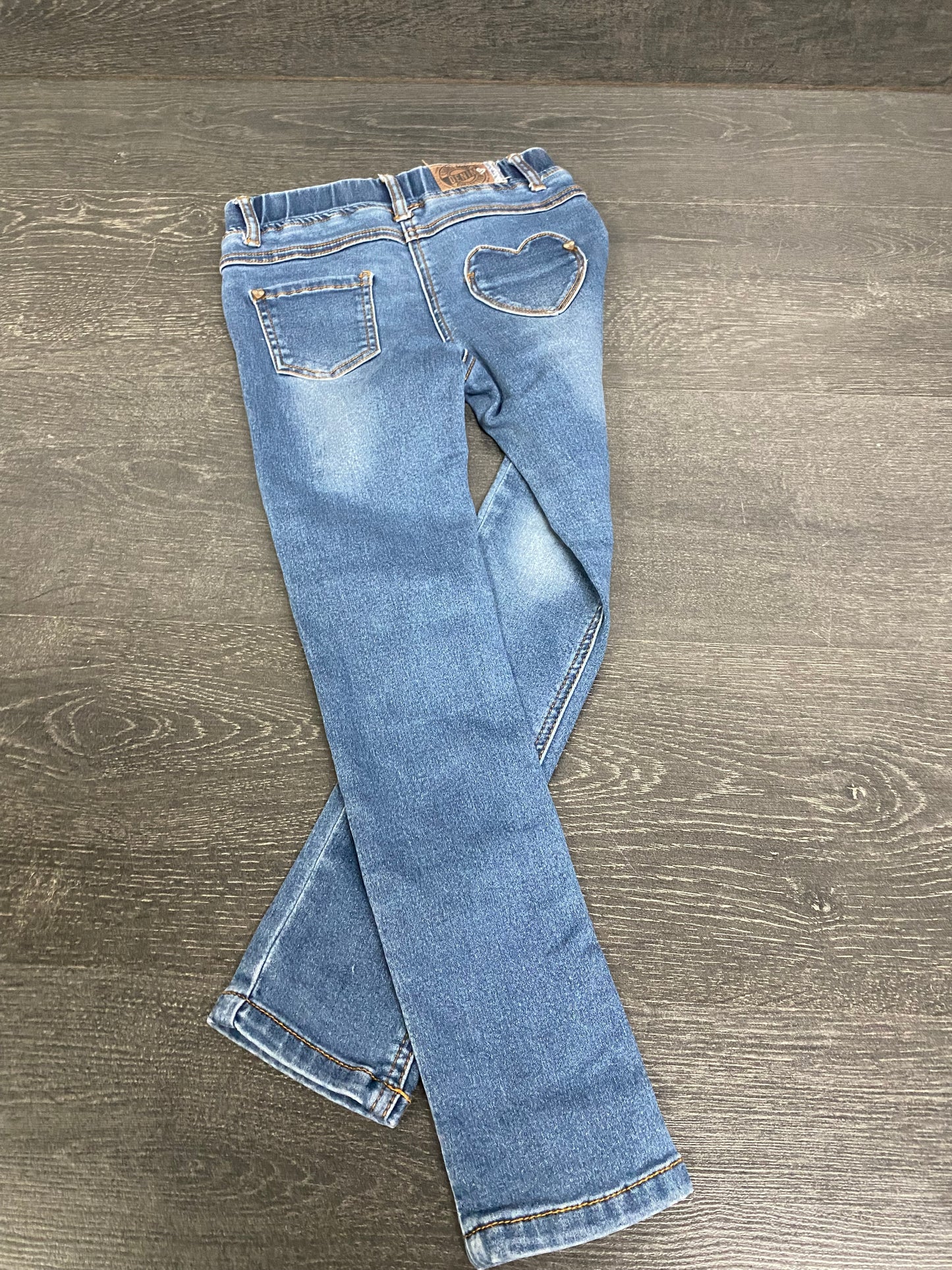 Friperie - jeans skinny - 7 ans - voir ma note - souris mini