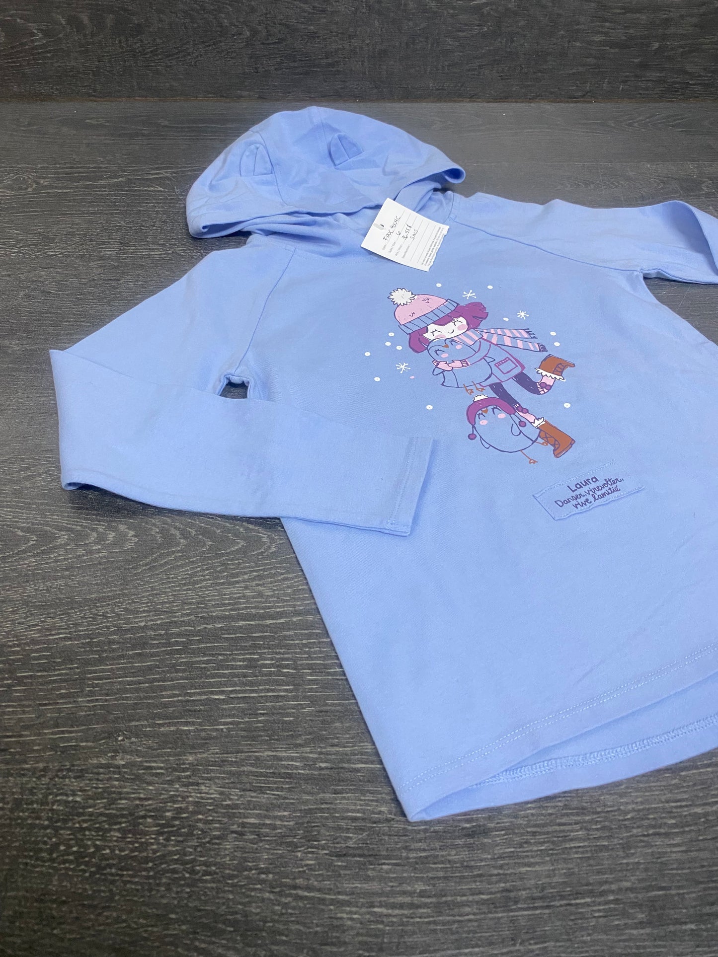 Manches longues hoodie- neuf echantillon - souris mini - 6 ans