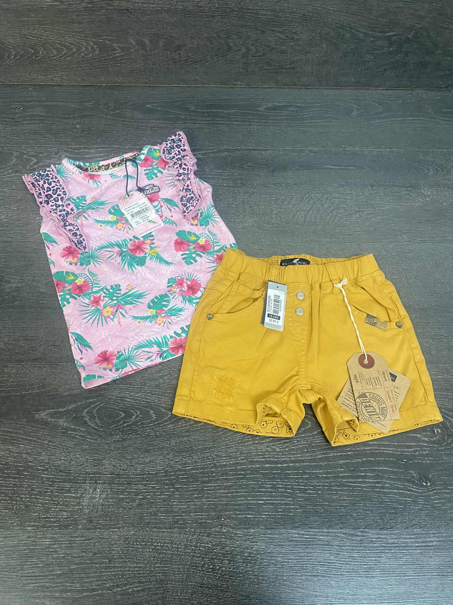DUO short et camisole - 18-24 mois - Souris mini et Quapi