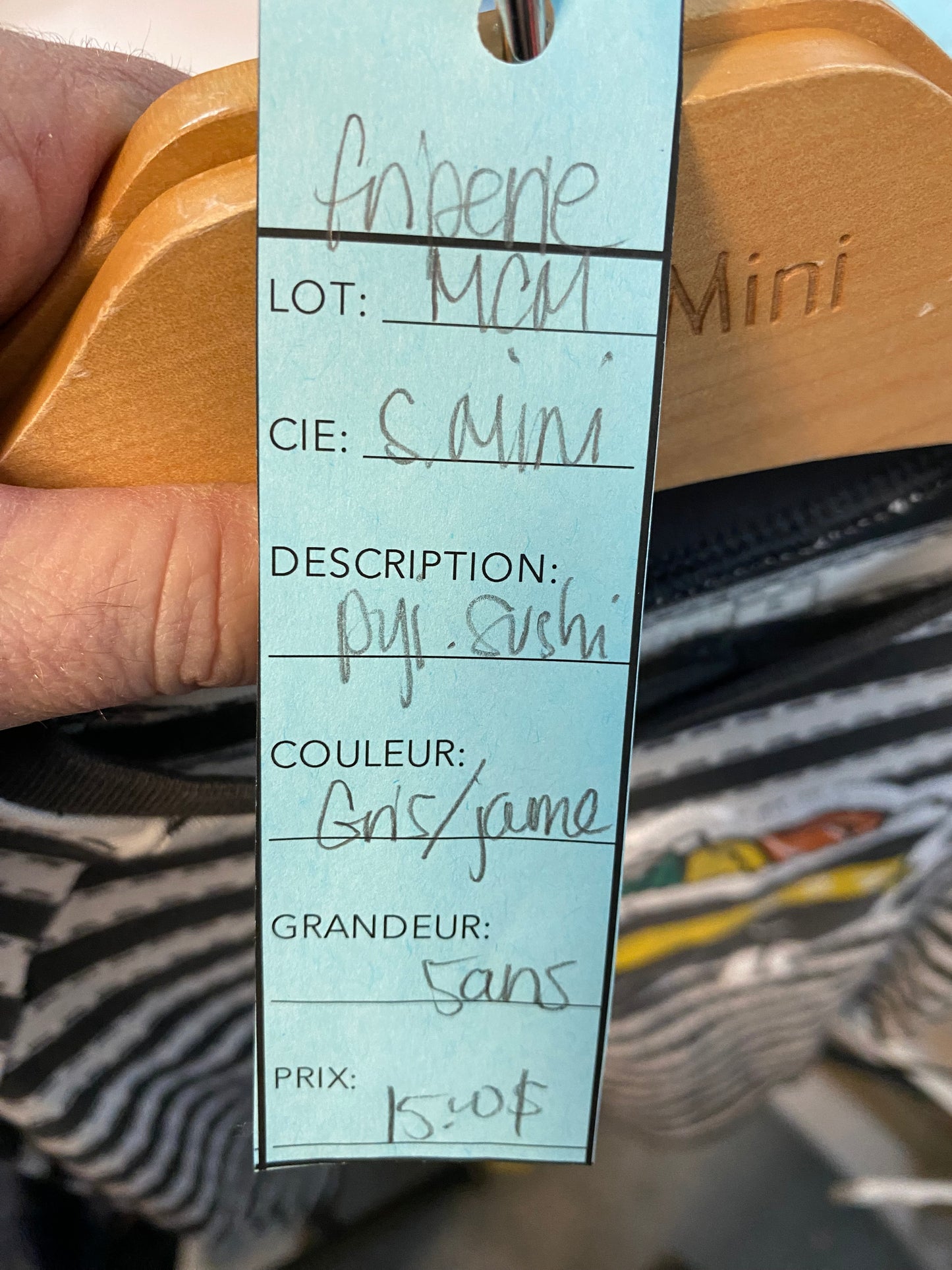 Friperie - pyjama - souris mini - 5 ans