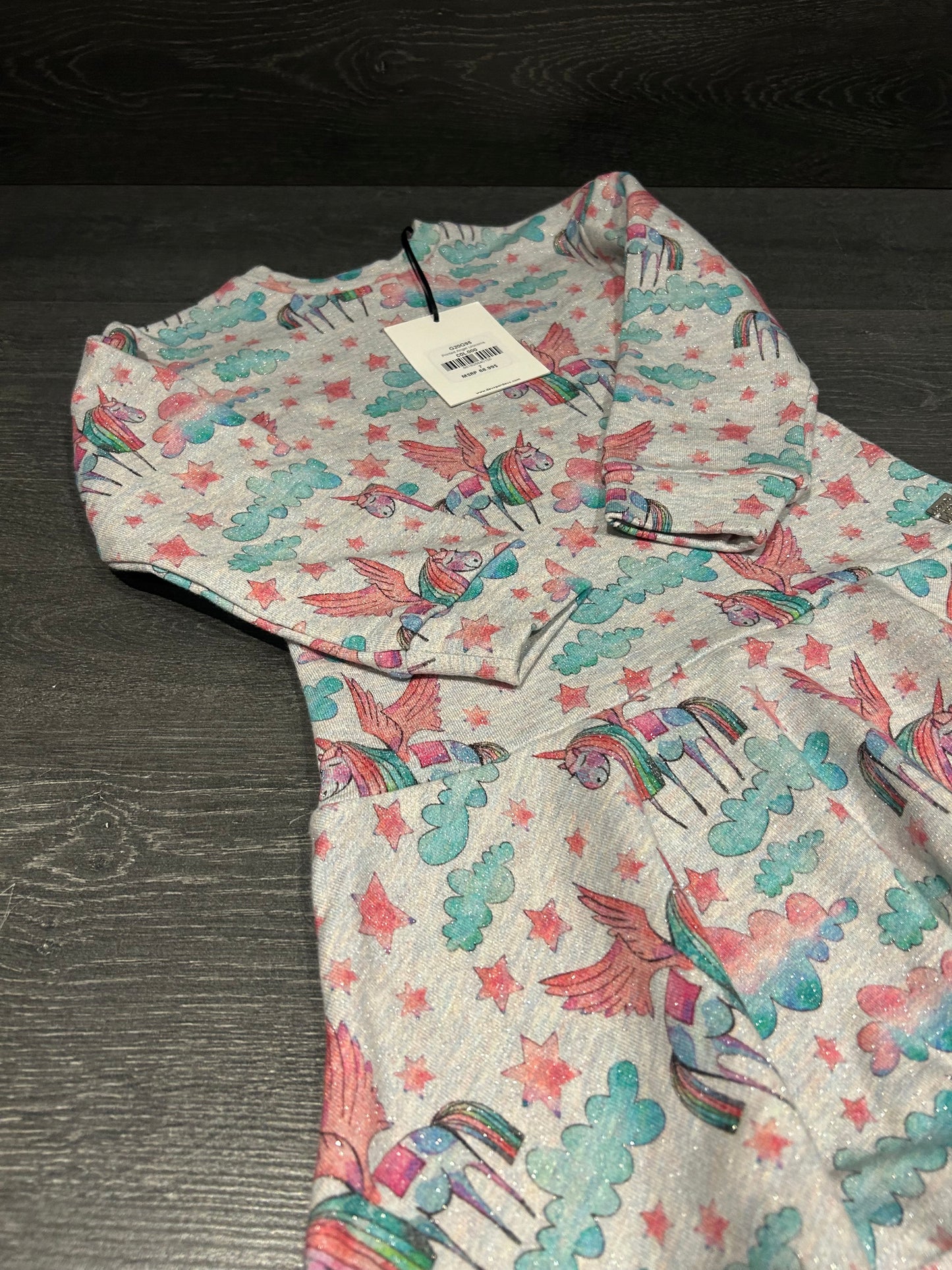 Vendu à.s.h - Robe - 2x2 - 7 ans - neuve - grise multi