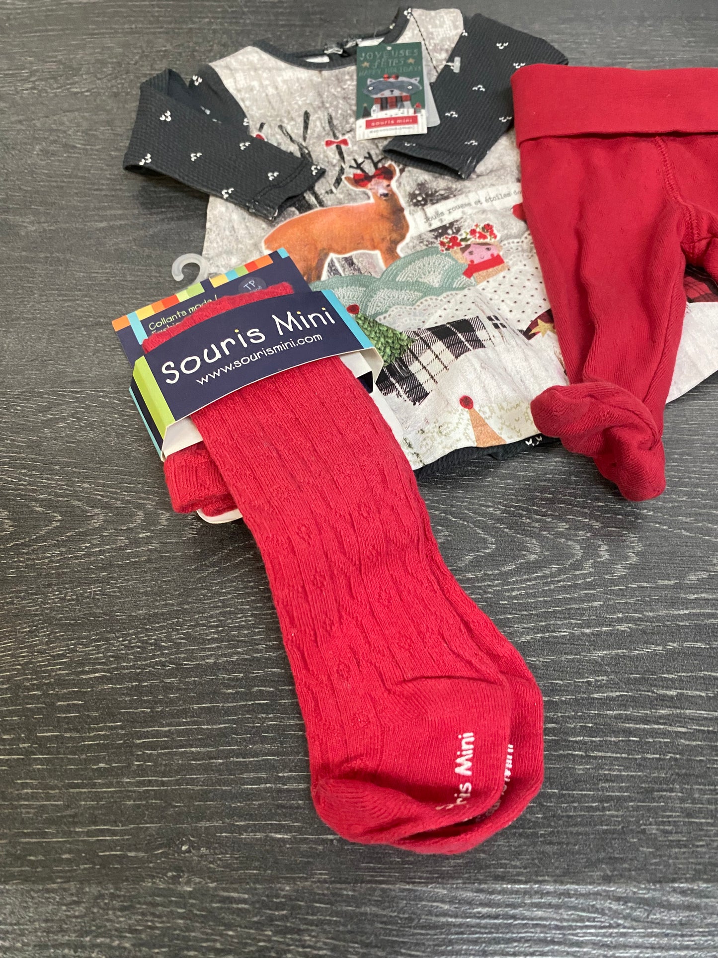 Souris mini et h&m - 1 mois - tunique, collant souris mini et legging