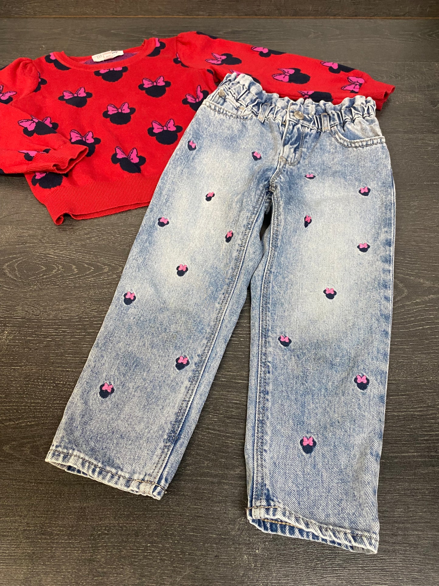 Friperie - gap edition walt disney - 5 ans - jeans et tricot