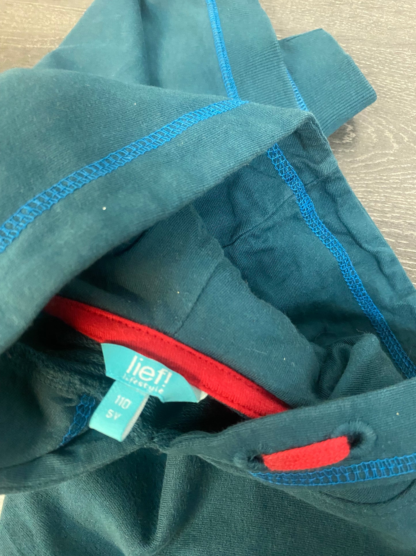 Friperie - lief - capuchon - bleu - 5 ans