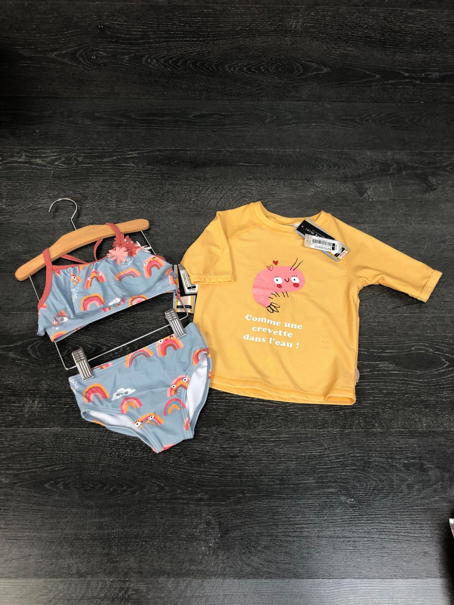 Duo maillot et rashguard - souris mini - voir les grandeurs