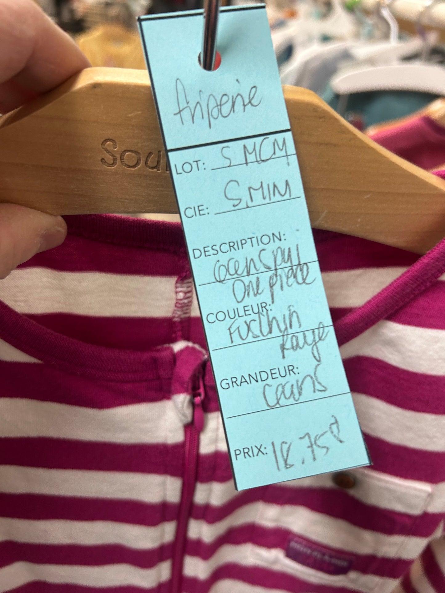 Friperie - souris mini - pyjama one piece - 6 ans