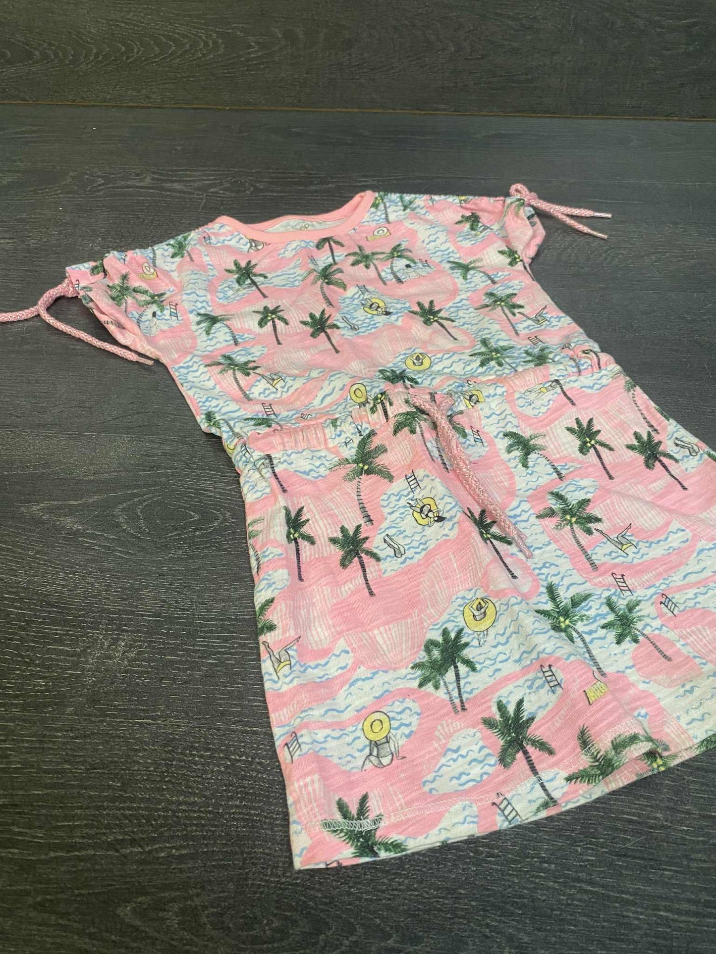 FRIPERIE - TUNIQUE - NOPPIES - 2-3 ans - ( subtil defaut dans le cordon de taille )